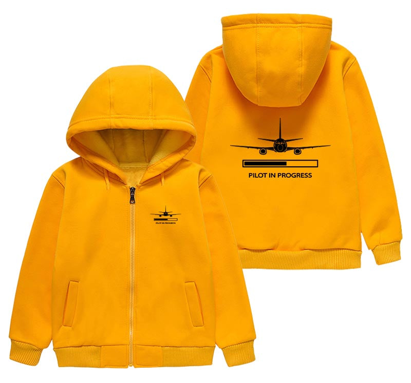 Pilot In Progress Designed "CHILDREN" Zipped Hoodies