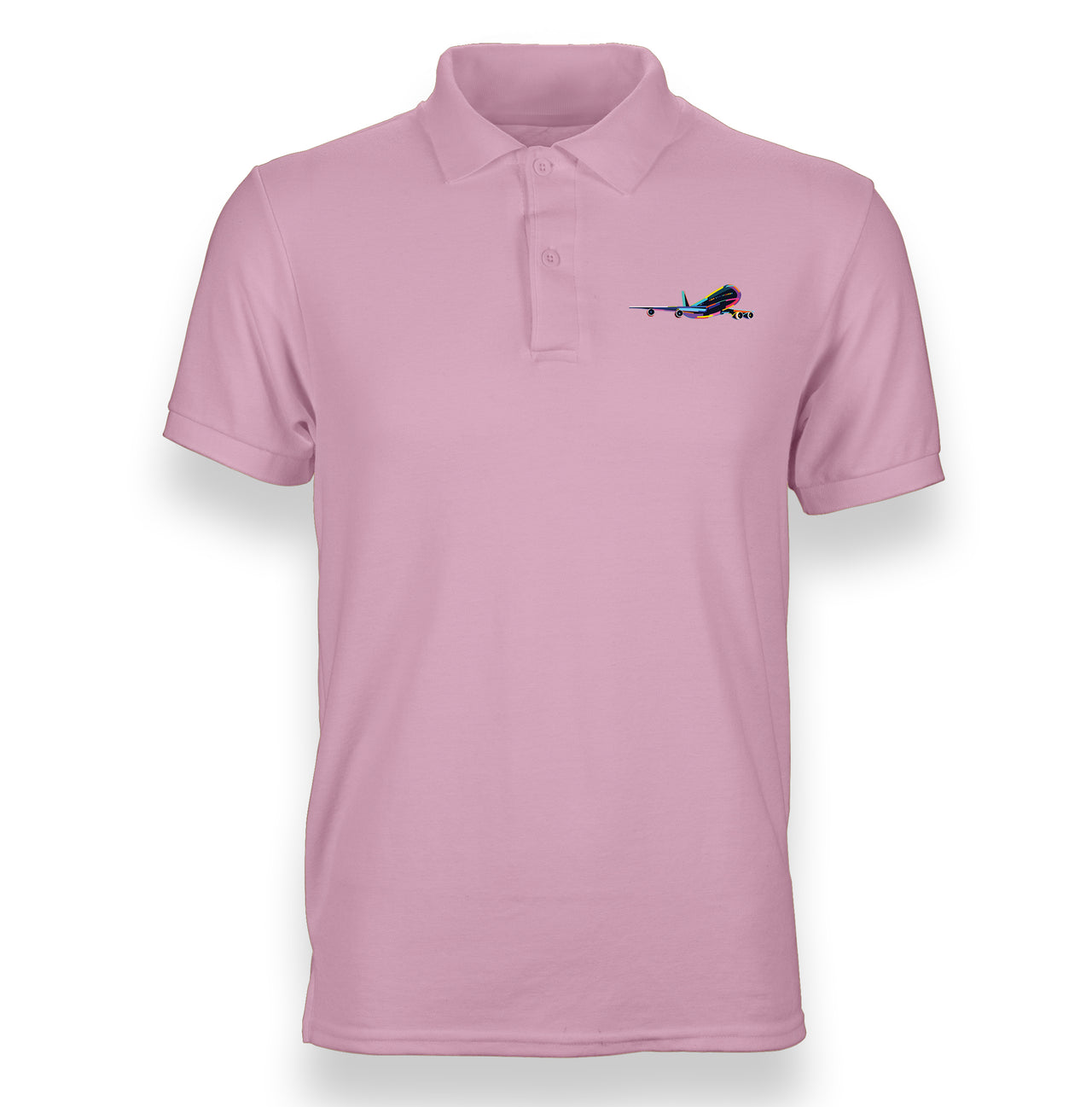 Multicolor Airplane Designed "WOMEN" Polo T-Shirts