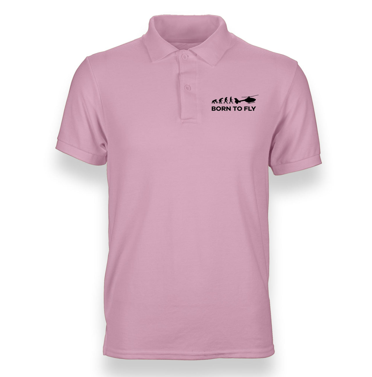 Born To Fly Helicopter Designed "WOMEN" Polo T-Shirts