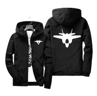 Thumbnail for Lockheed Martin F-35 Lightning II Silhouette Designed Windbreaker Jackets