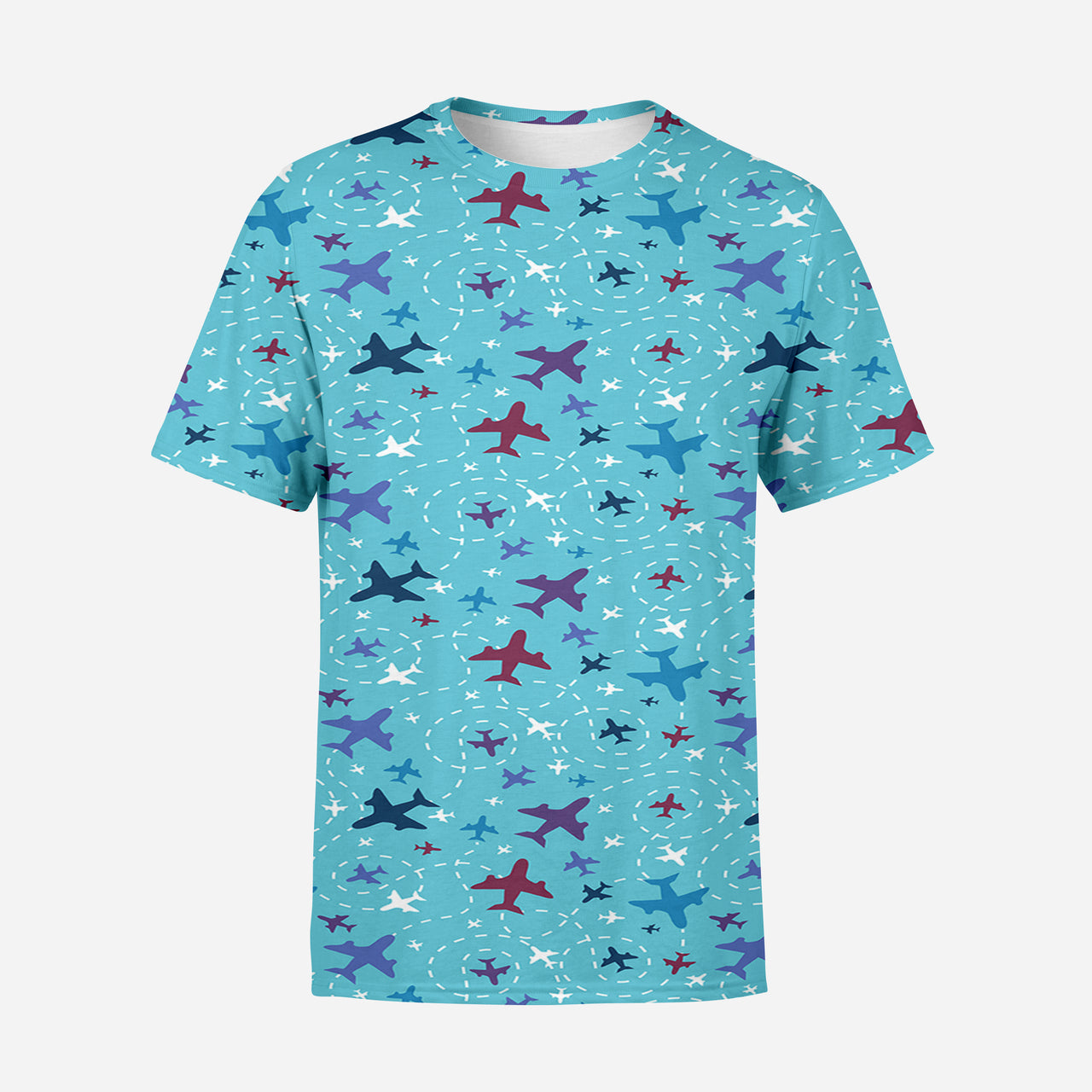 Love of Travel with Aircraft Designed 3D T-Shirts