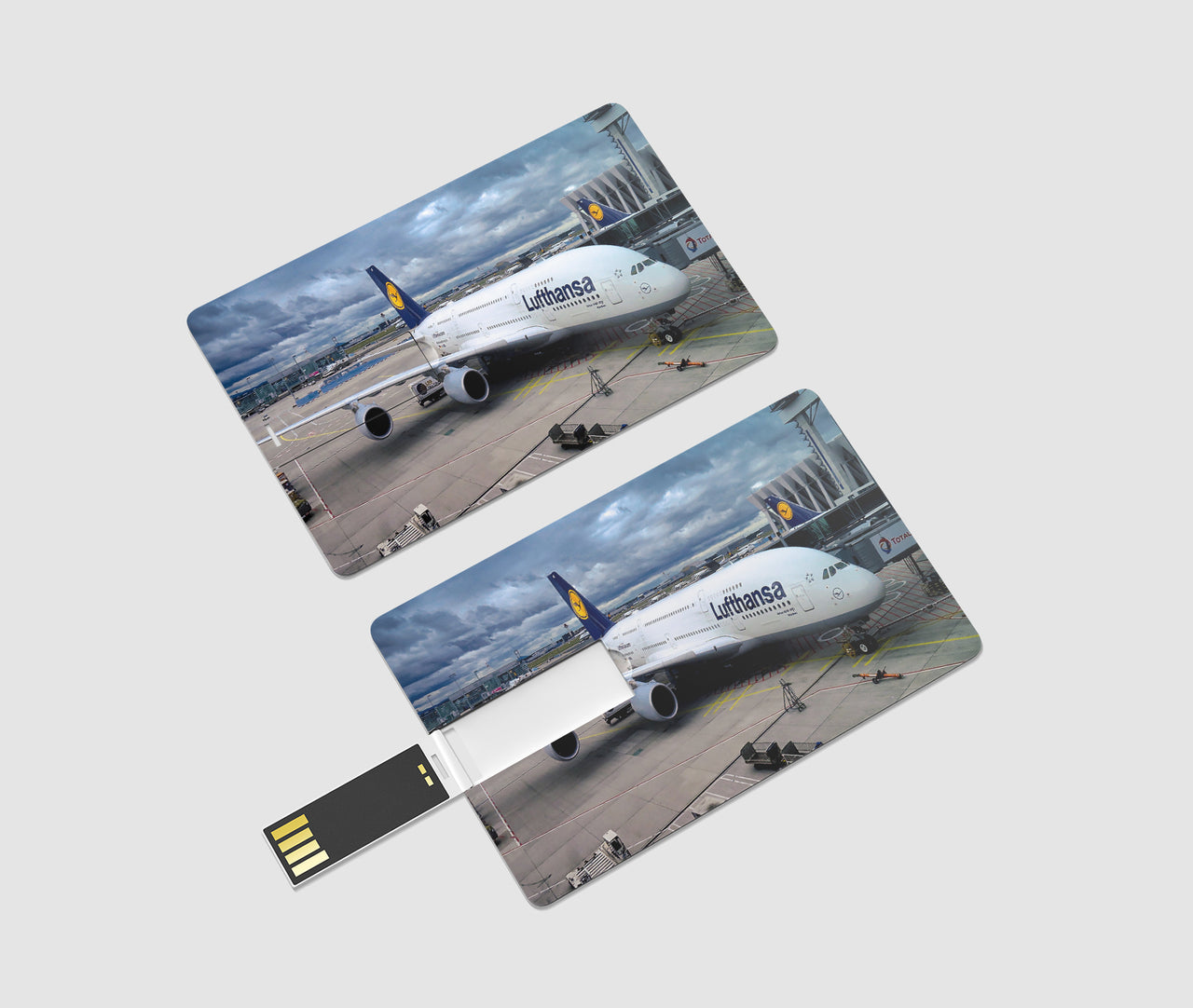 Lufthansa's A380 At the Gate Designed USB Cards