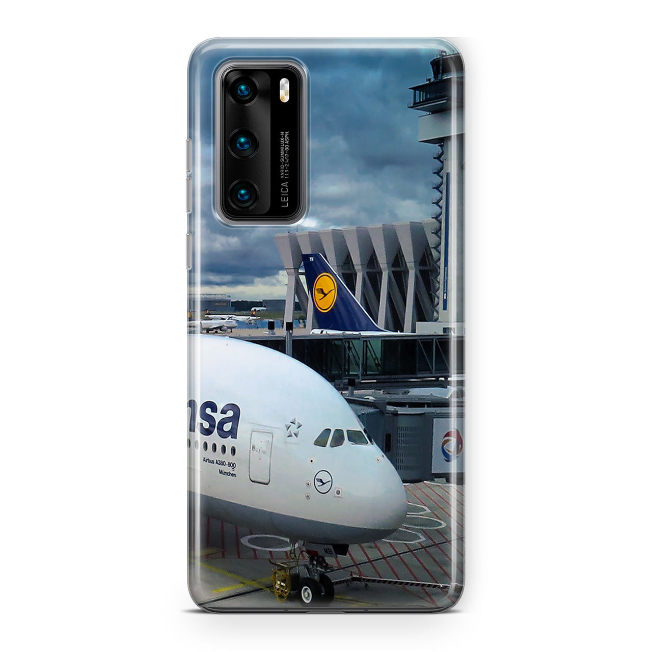 Lufthansa's A380 At the Gate Designed Huawei Cases