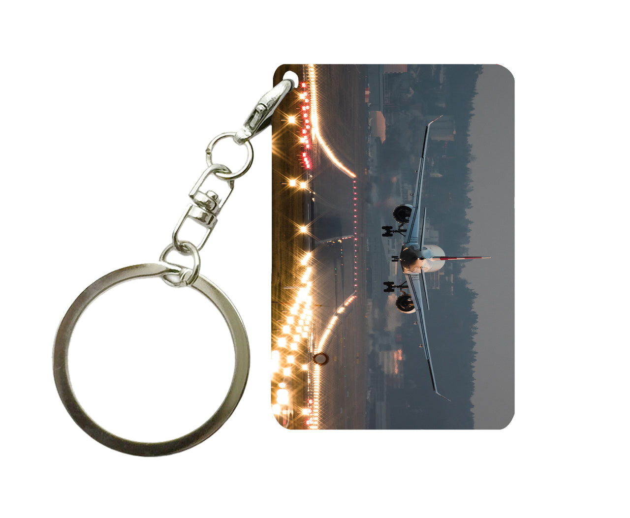 Magnificent Airplane Landing Designed Key Chains