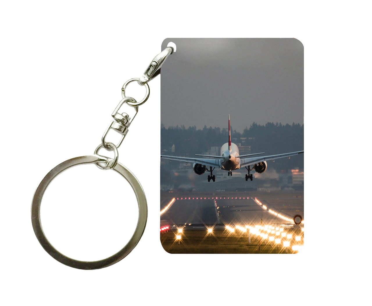 Magnificent Airplane Landing Designed Key Chains