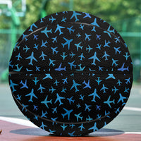 Thumbnail for Many Airplanes Black Designed Basketball