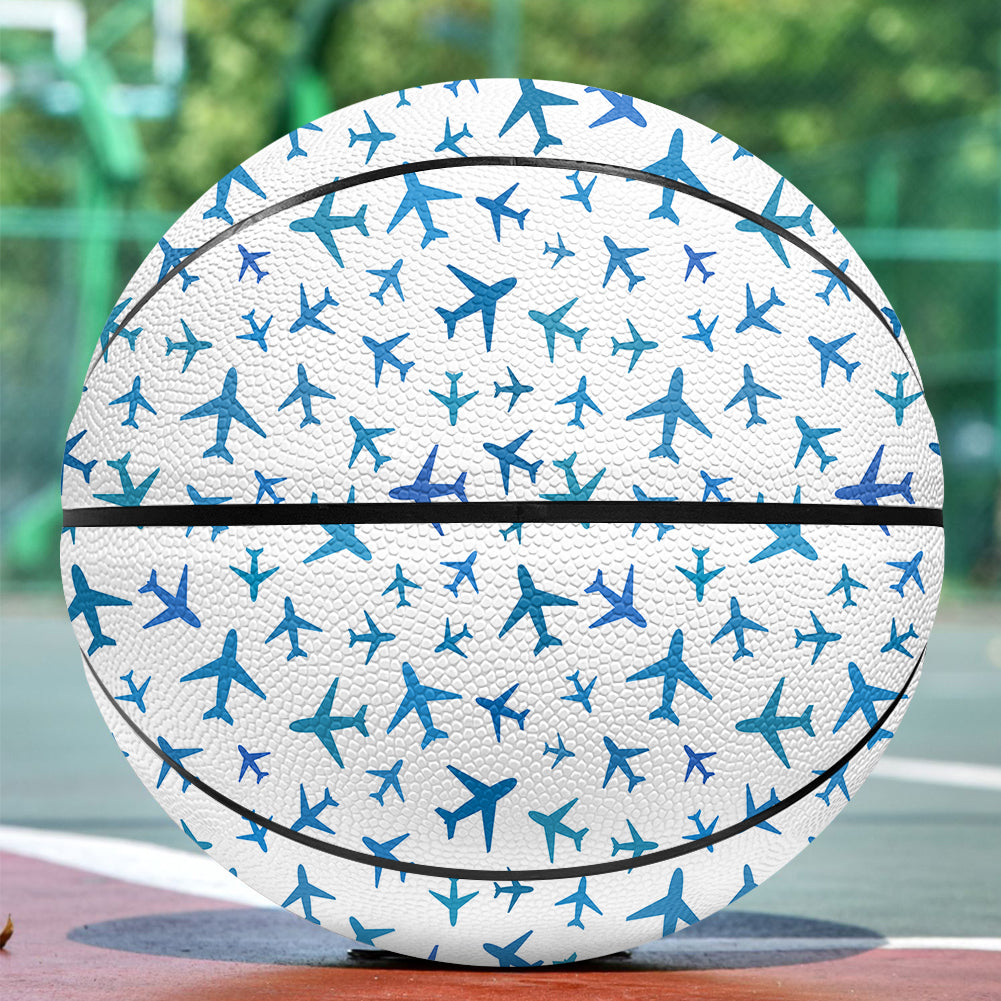 Many Airplanes White Designed Basketball