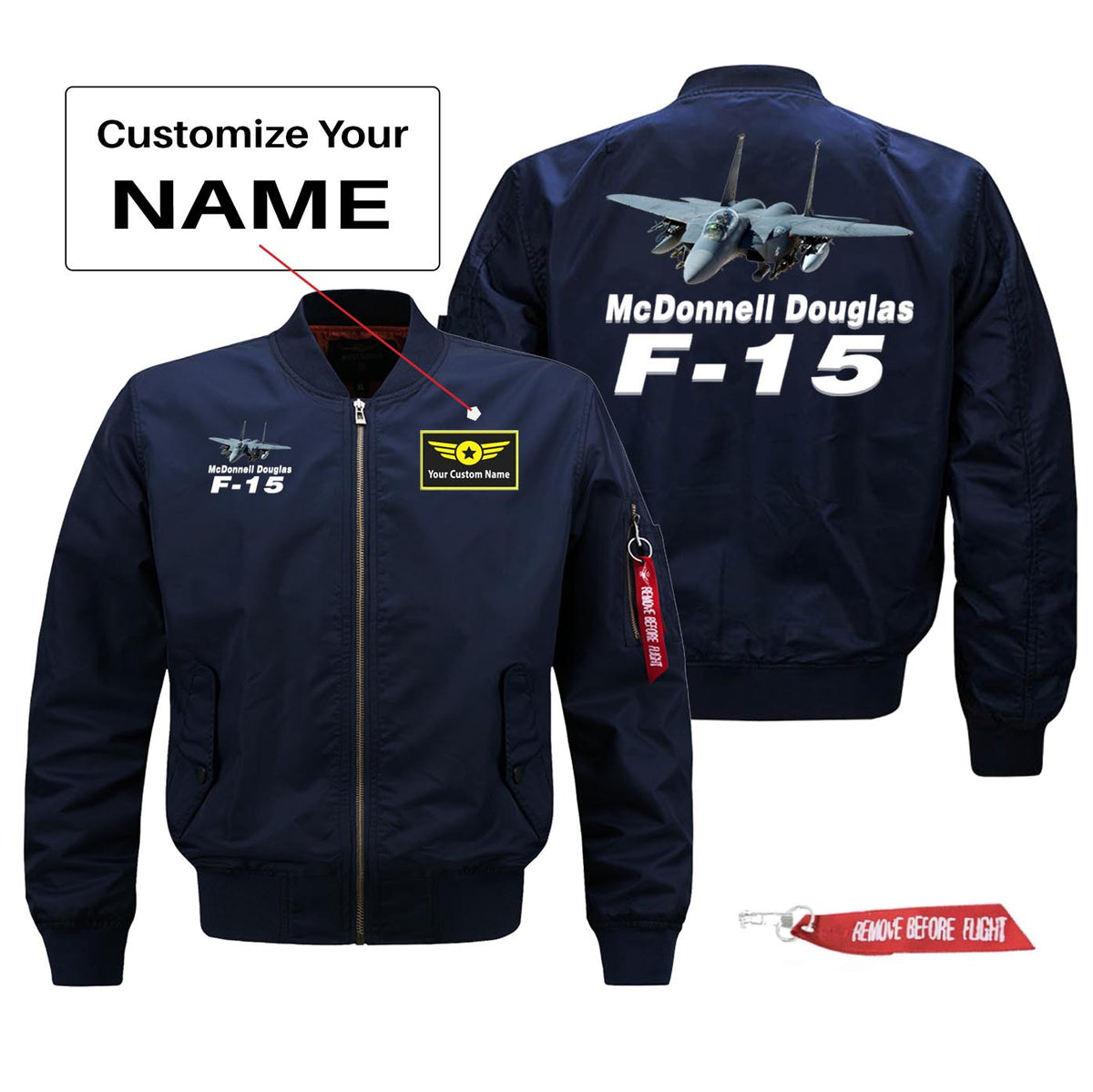 McDonnell Douglas F15 Designed Pilot Jackets (Customizable) – Aviation Shop