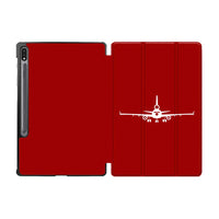 Thumbnail for McDonnell Douglas MD-11 Silhouette Plane Designed Samsung Tablet Cases