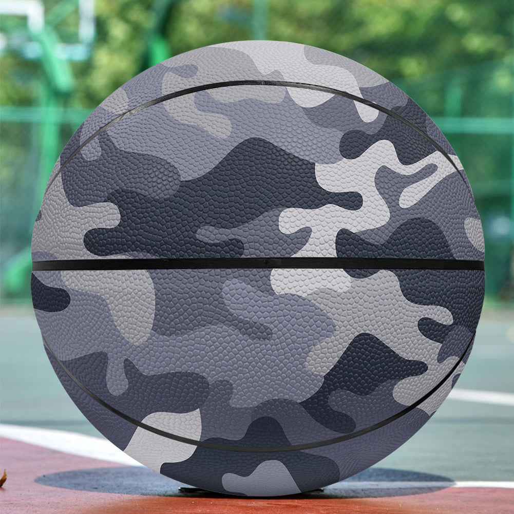 Military Camouflage Army Gray Designed Basketball