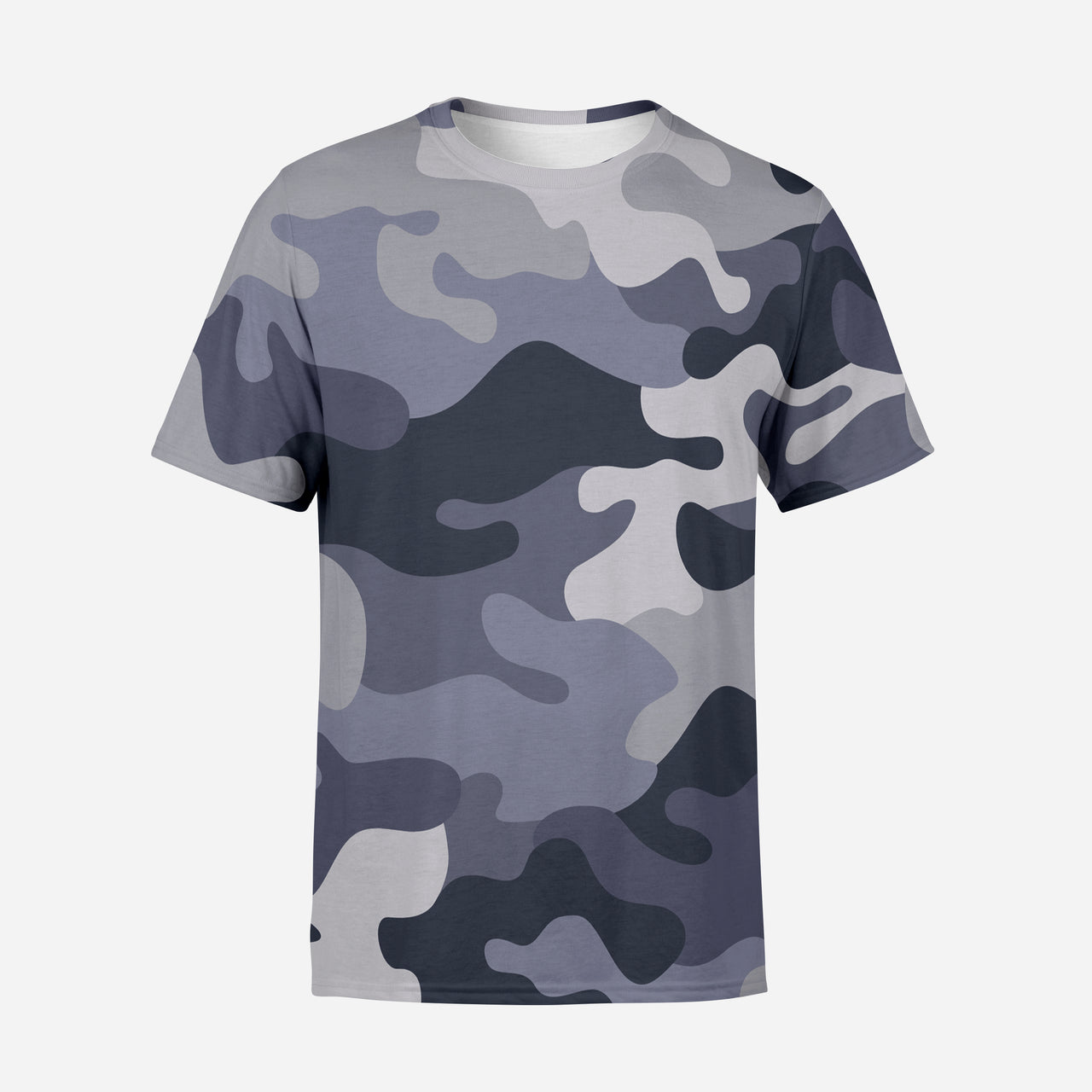 Military Camouflage Army Gray Designed 3D T-Shirts