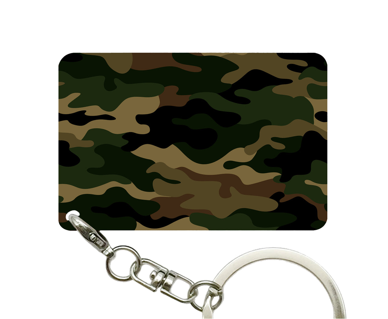 Military Camouflage Army Green Designed Key Chains