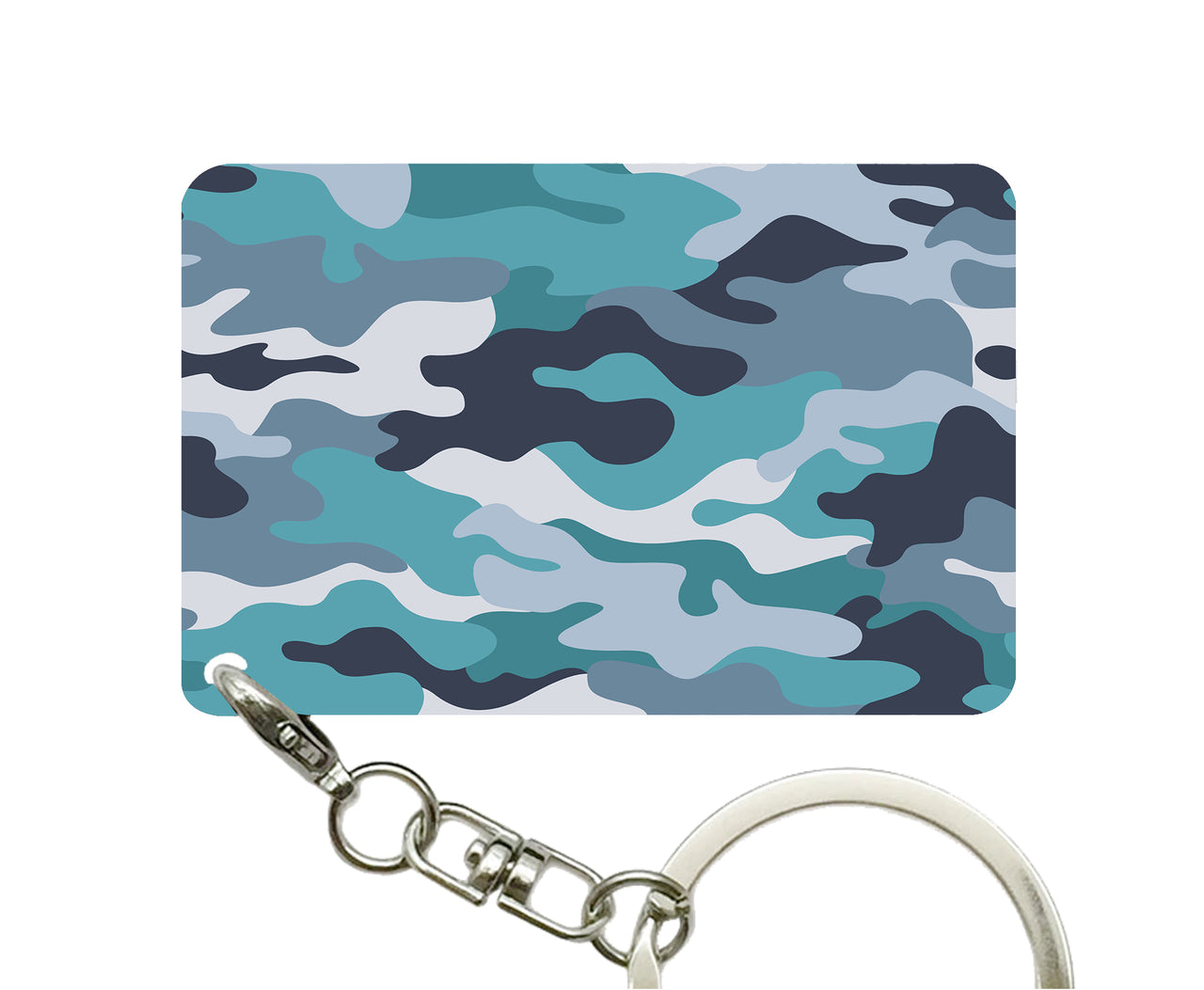 Military Camouflage Green Designed Key Chains