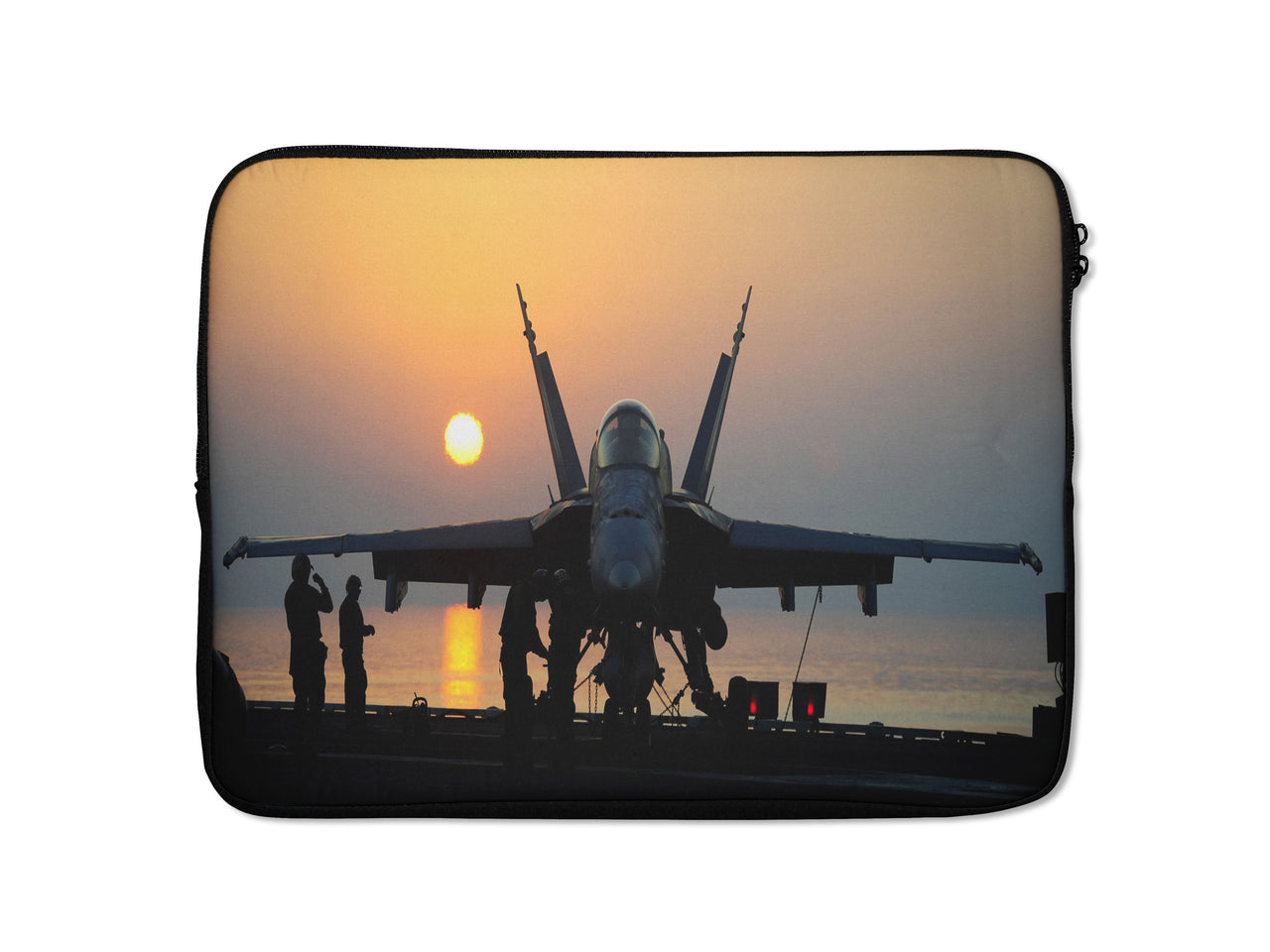 Military Jet During Sunset Designed Laptop & Tablet Cases