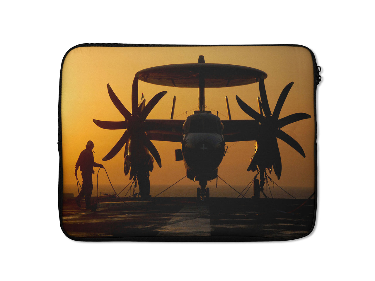 Military Plane at Sunset Designed Laptop & Tablet Cases