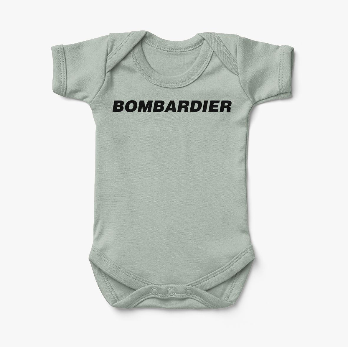 Bombardier & Text Designed Baby Bodysuits