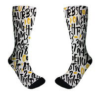 Thumbnail for Mixed Letters Designed Socks