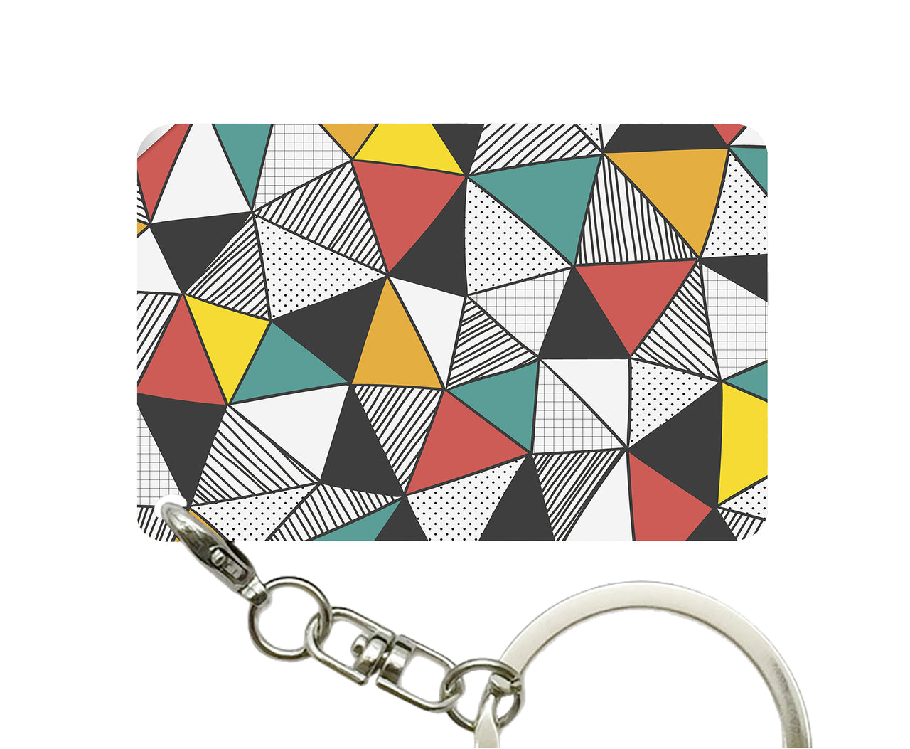 Mixed Triangles Designed Key Chains