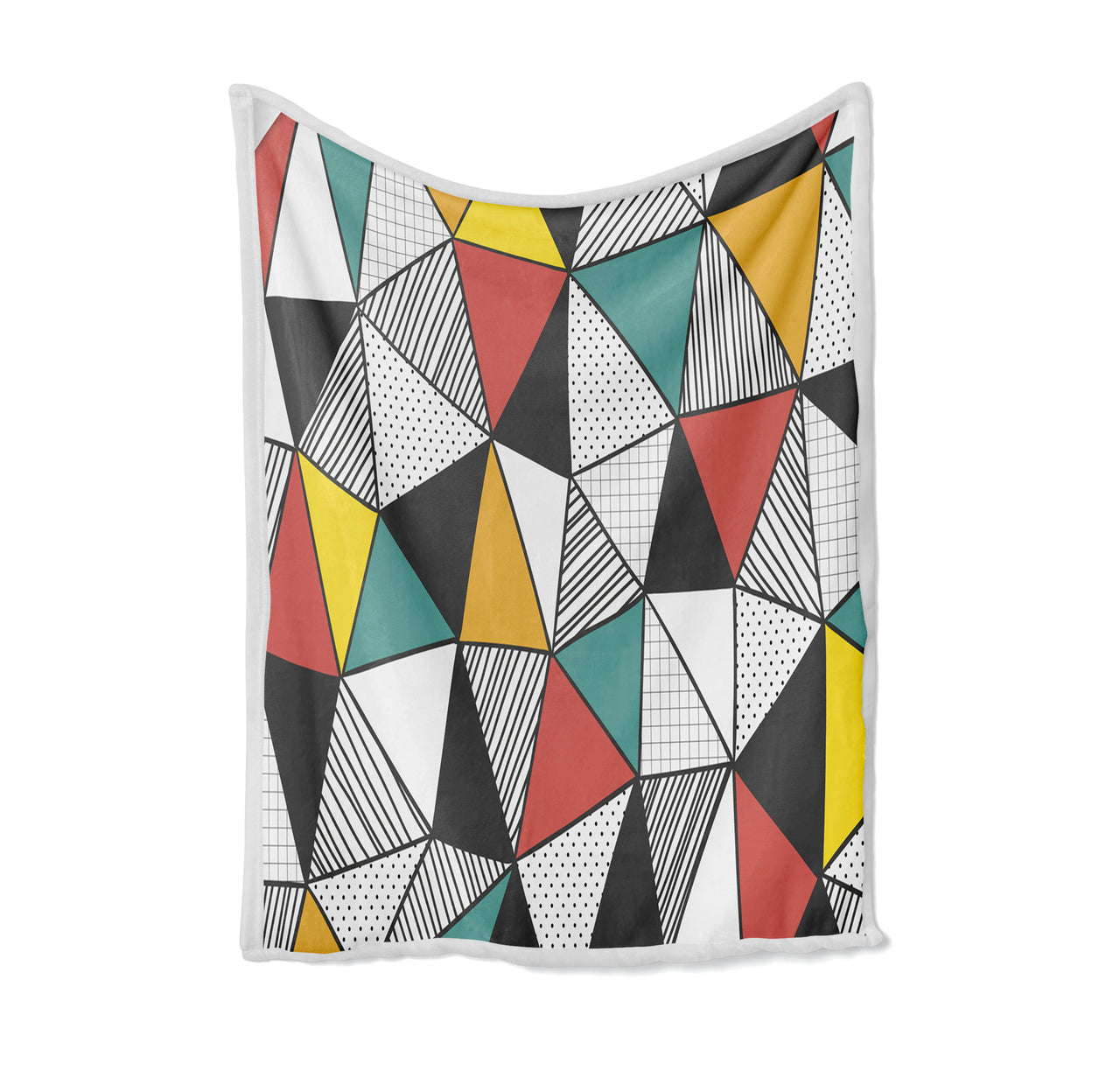 Mixed Triangles Designed Bed Blankets & Covers