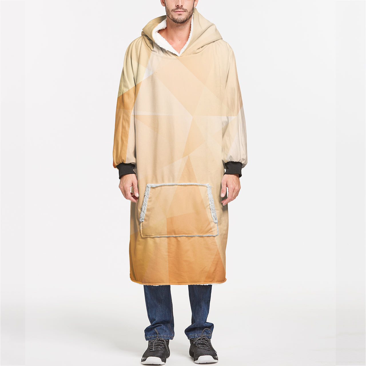 Modern Texture Designed Blanket Hoodies