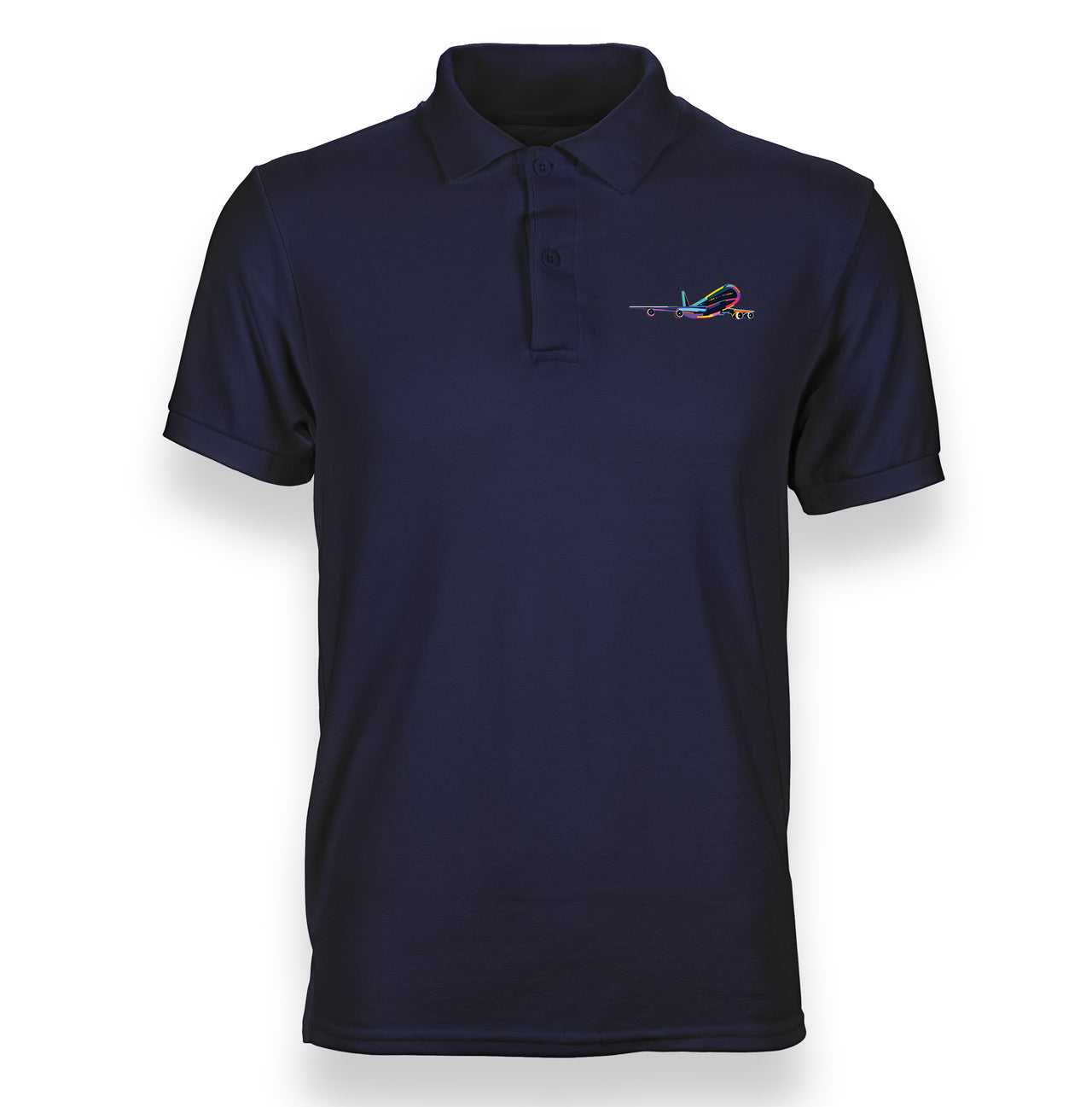 Multicolor Airplane Designed "WOMEN" Polo T-Shirts