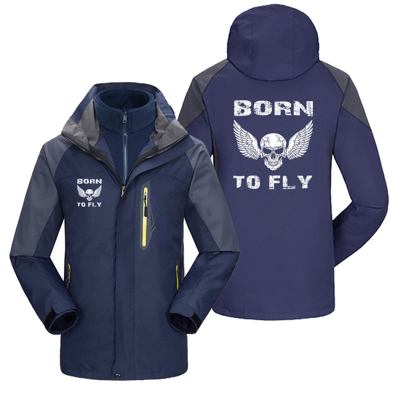 Born To Fly SKELETON Designed Thick Skiing Jackets