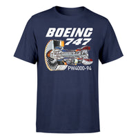 Thumbnail for Boeing 747 & PW4000-94 Engine Designed T-Shirts