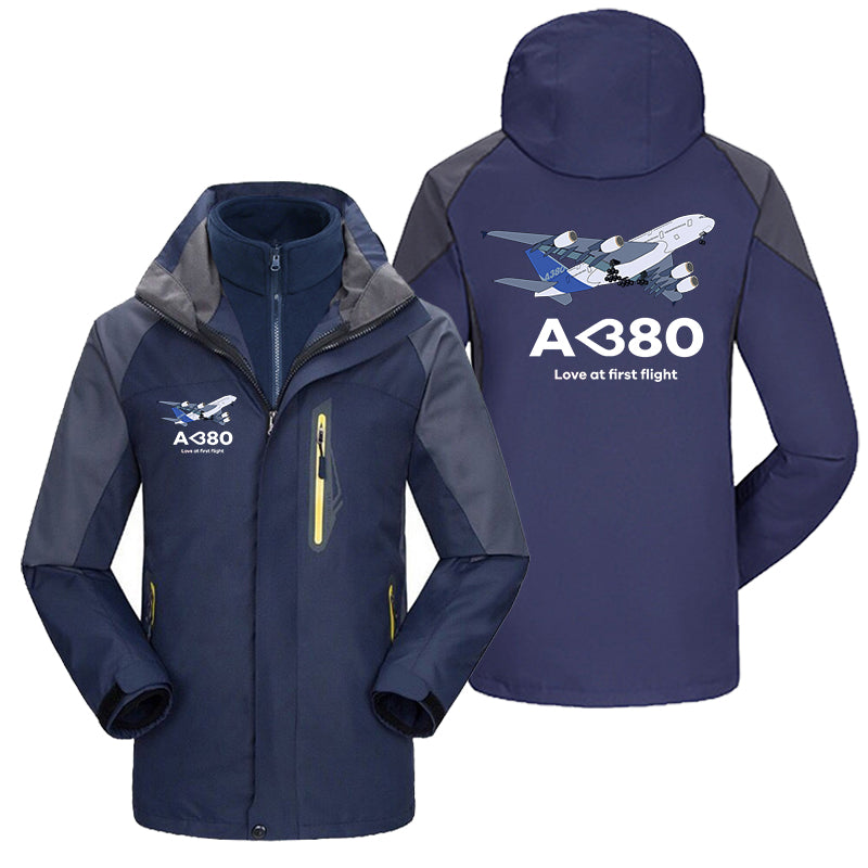 Airbus A380 Love at first flight Designed Thick Skiing Jackets