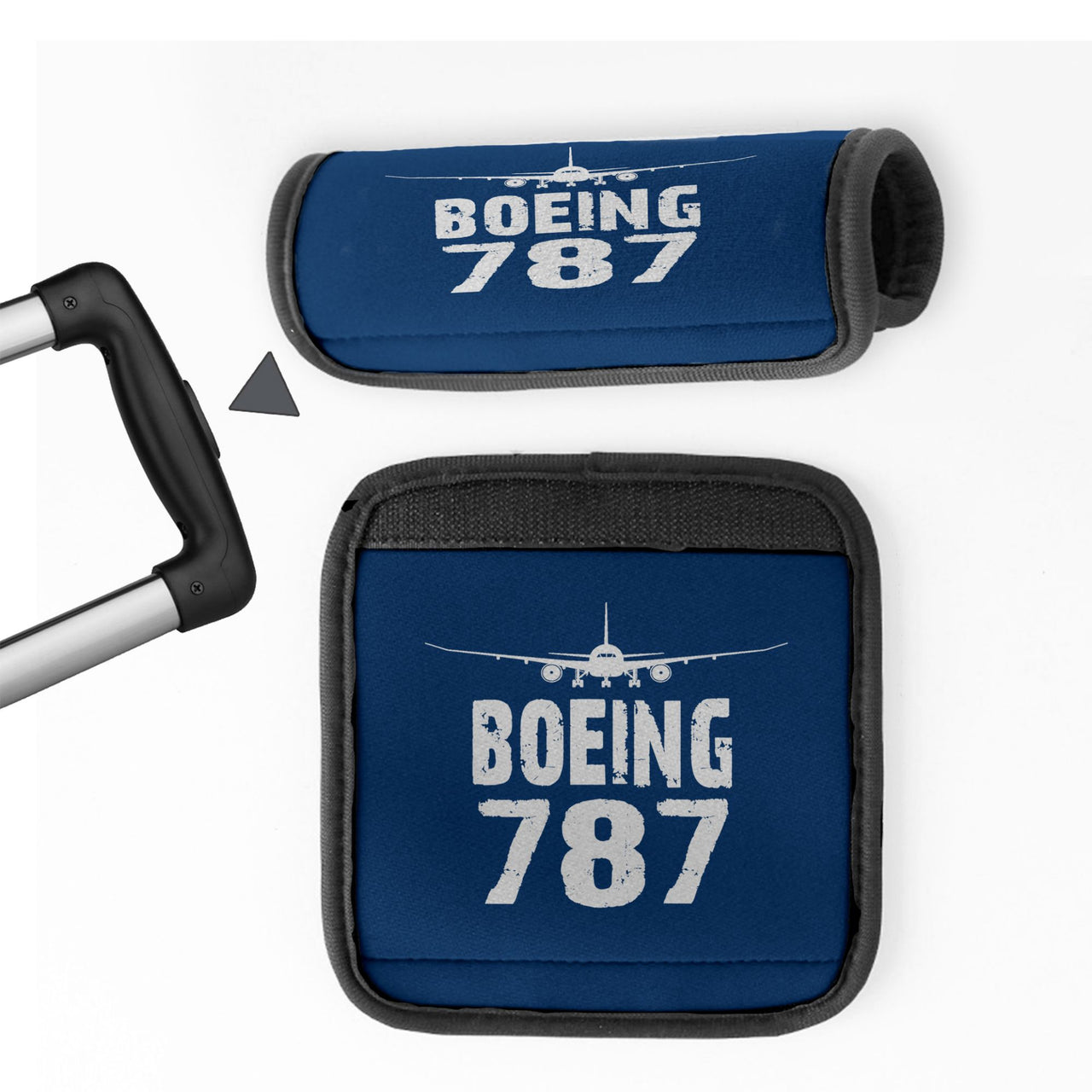 Boeing 787 & Plane Designed Neoprene Luggage Handle Covers