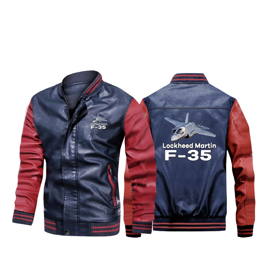 The Lockheed Martin F35 Designed Stylish Leather Bomber Jackets