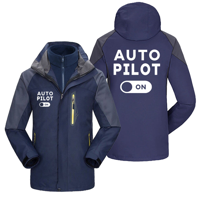 Auto Pilot ON Designed Thick Skiing Jackets