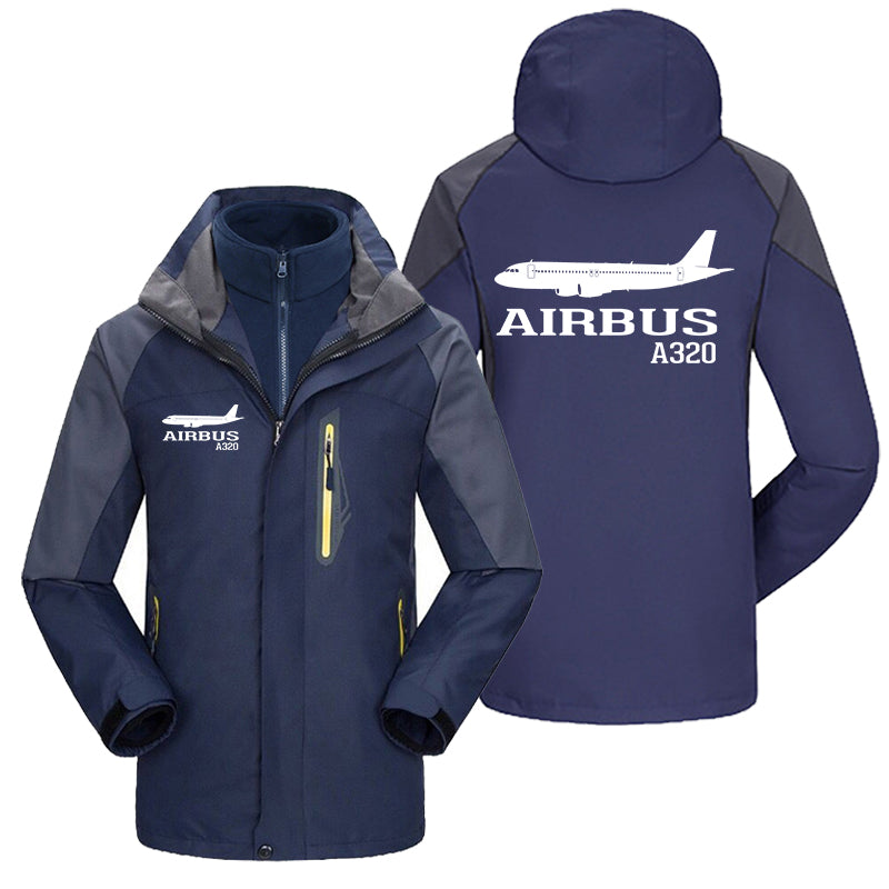 Airbus A320 Printed Designed Thick Skiing Jackets