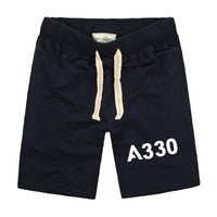 Thumbnail for A330 Flat Text Designed Cotton Shorts