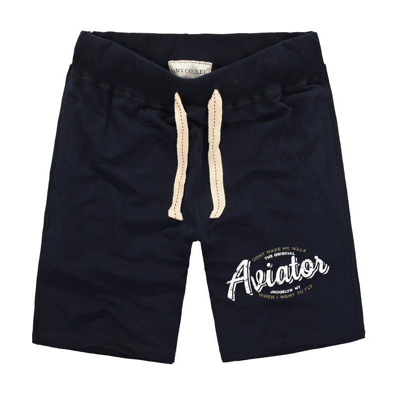 Aviator - Dont Make Me Walk Designed Cotton Shorts