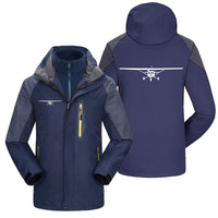 Thumbnail for Cessna 172 Silhouette Designed Thick Skiing Jackets