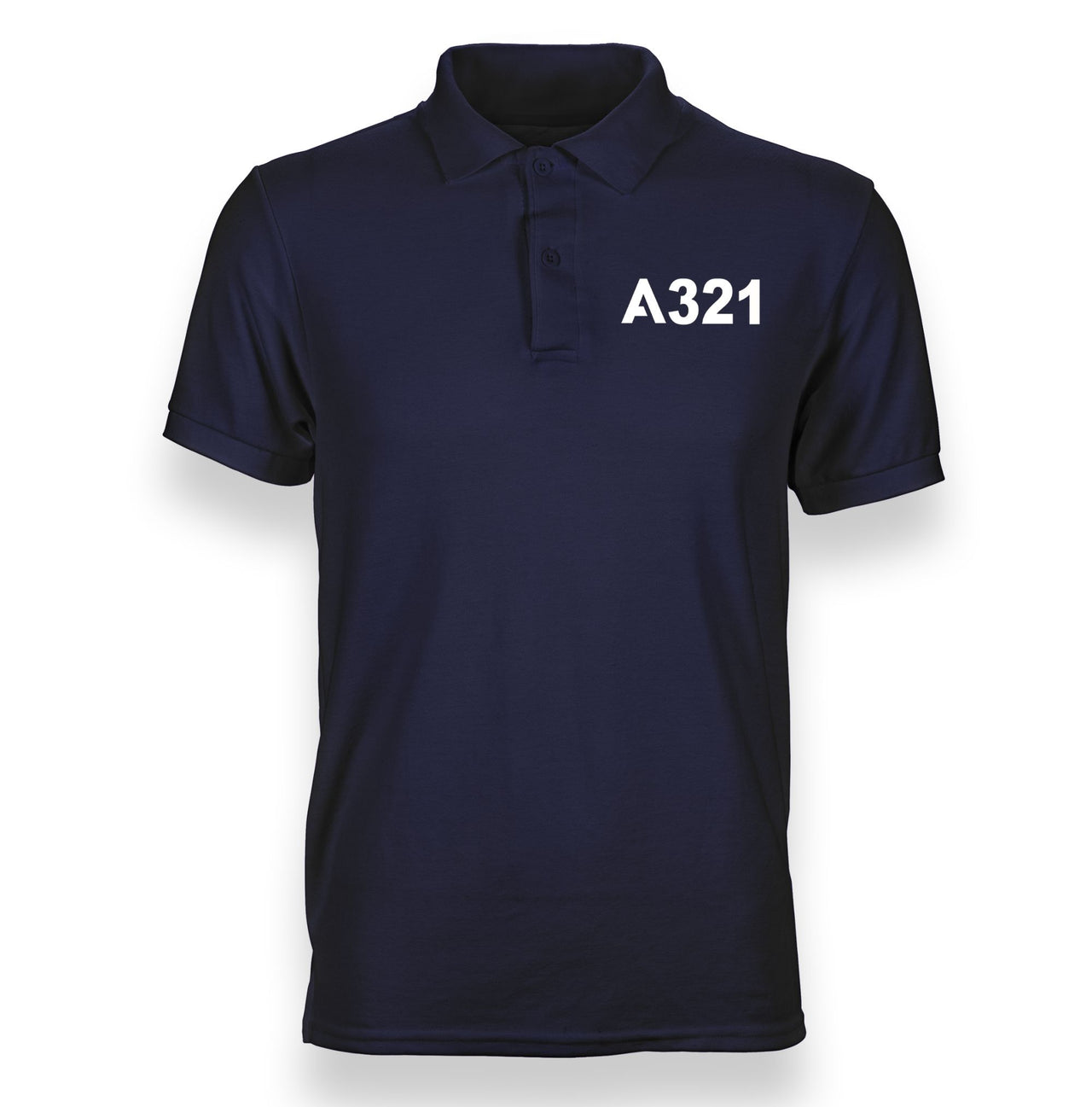 A321 Flat Text Designed "WOMEN" Polo T-Shirts