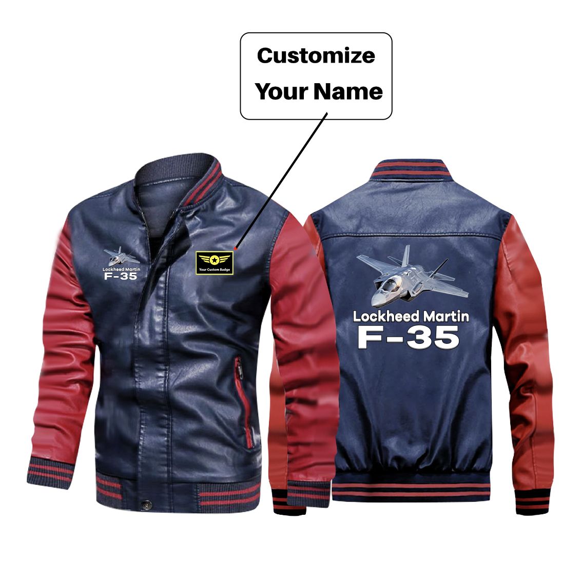 The Lockheed Martin F35 Designed Stylish Leather Bomber Jackets