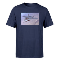 Thumbnail for Fighting Falcon F35 Captured in the Air Designed T-Shirts