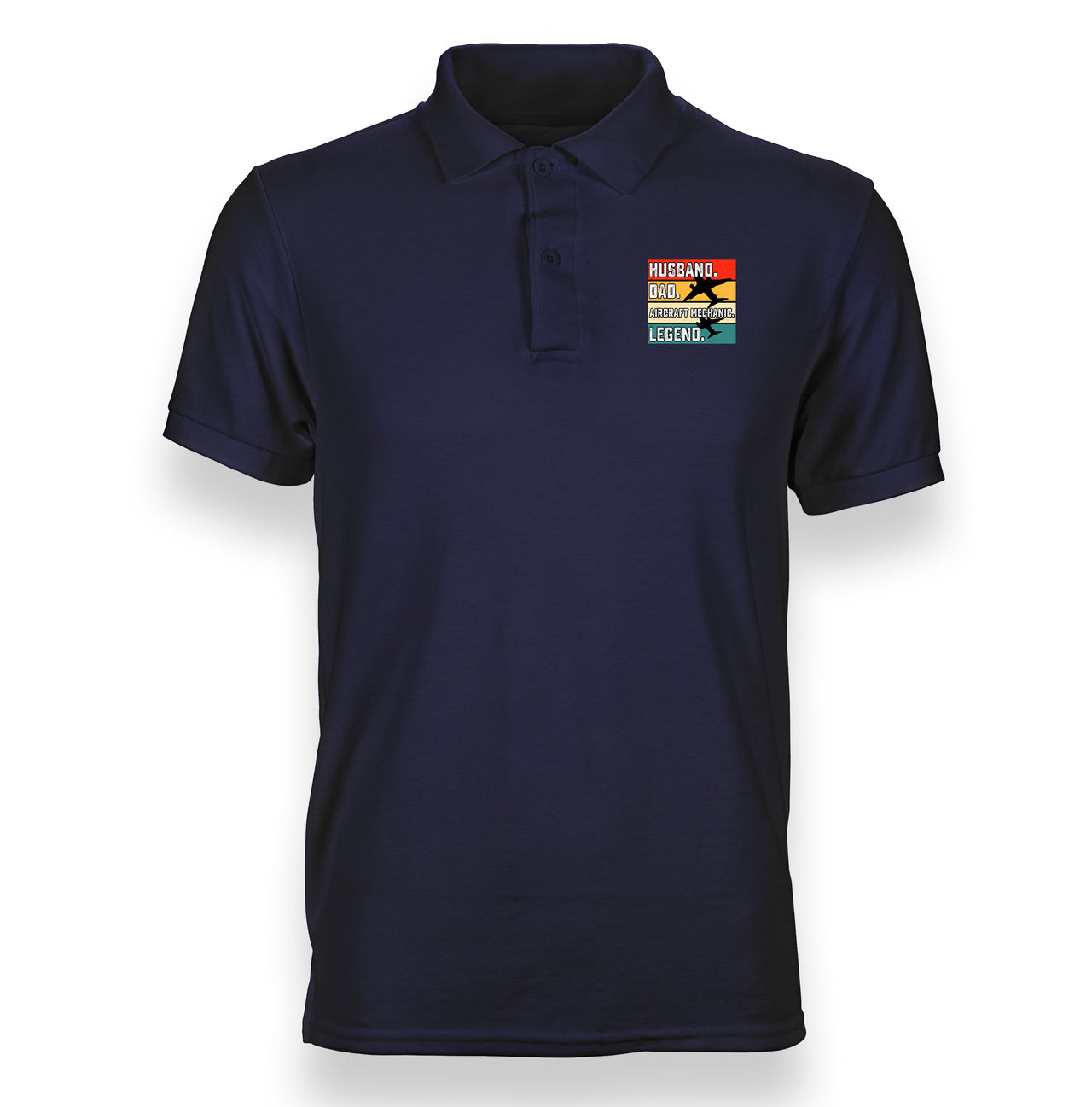 Husband & Dad & Aircraft Mechanic & Legend Designed "WOMEN" Polo T-Shirts