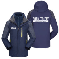 Thumbnail for Born To Fly Forced To Work Designed Thick Skiing Jackets