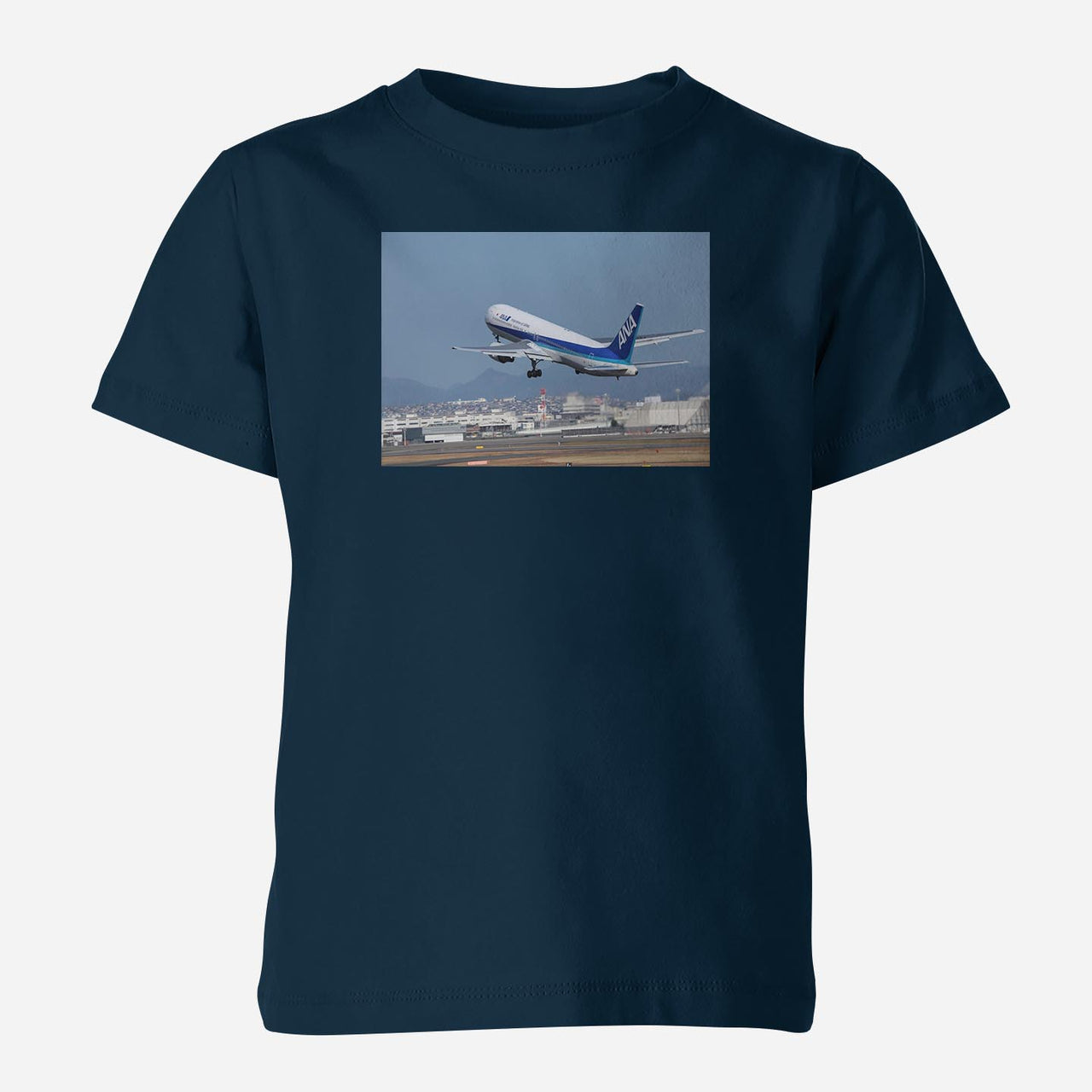 Departing ANA's Boeing 767 Designed Children T-Shirts