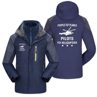 Thumbnail for People Fly Planes Pilots Fly Helicopters Designed Thick Skiing Jackets