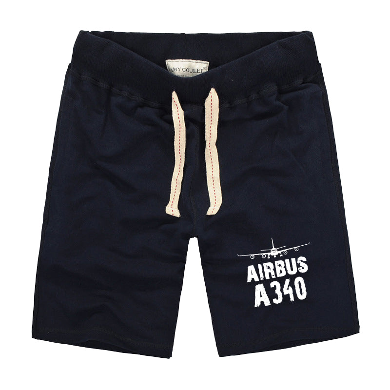 Airbus A340 & Plane Designed Cotton Shorts