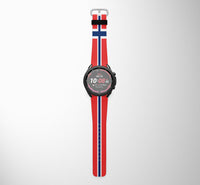 Thumbnail for Norway Flag Samsung & Huawei Watch Bands