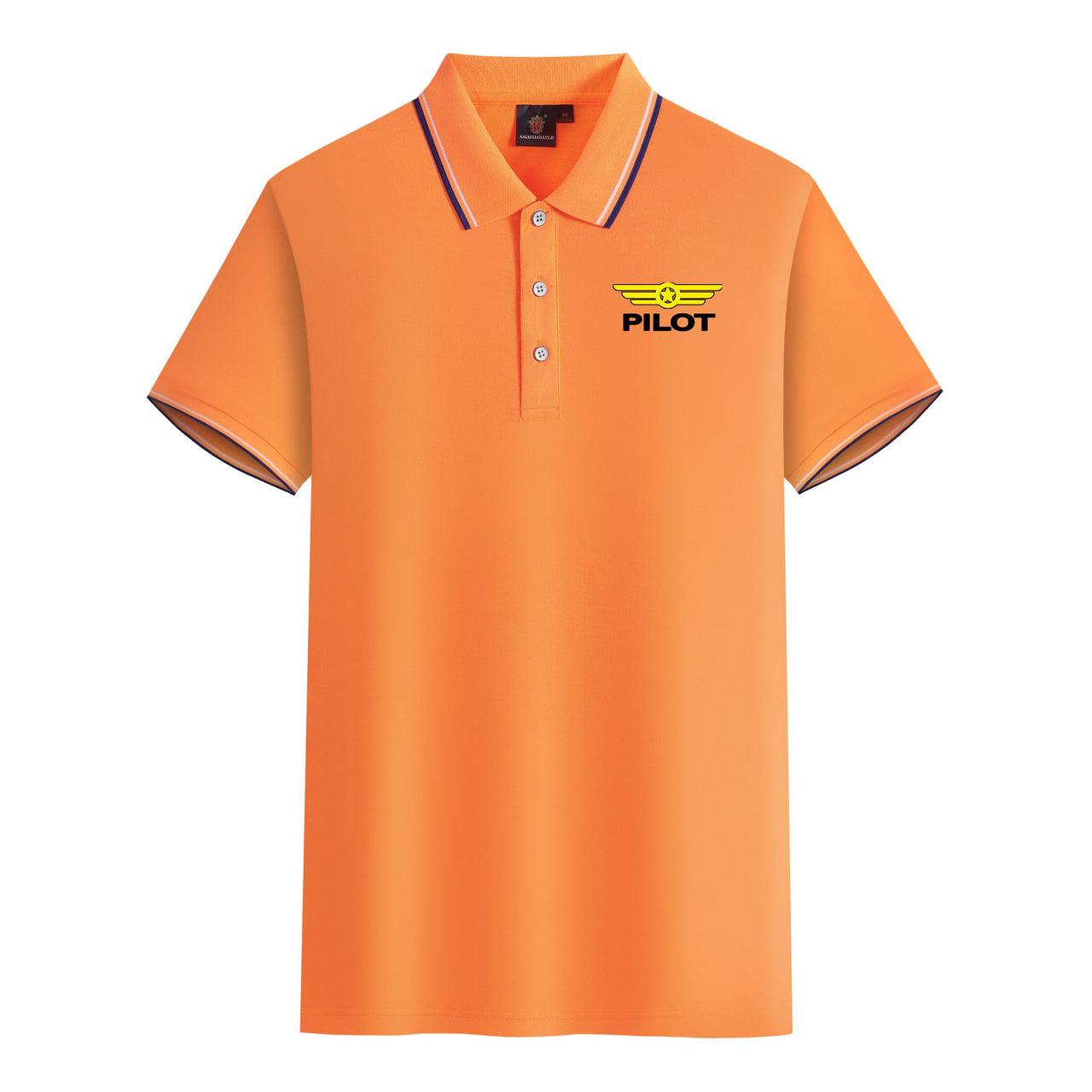 Pilot & Badge Designed Stylish Polo T-Shirts