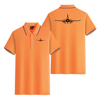 Thumbnail for McDonnell Douglas MD-11 Silhouette Plane Designed Stylish Polo T-Shirts (Double-Side)