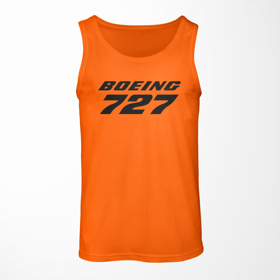 Boeing 727 & Text Designed Tank Tops