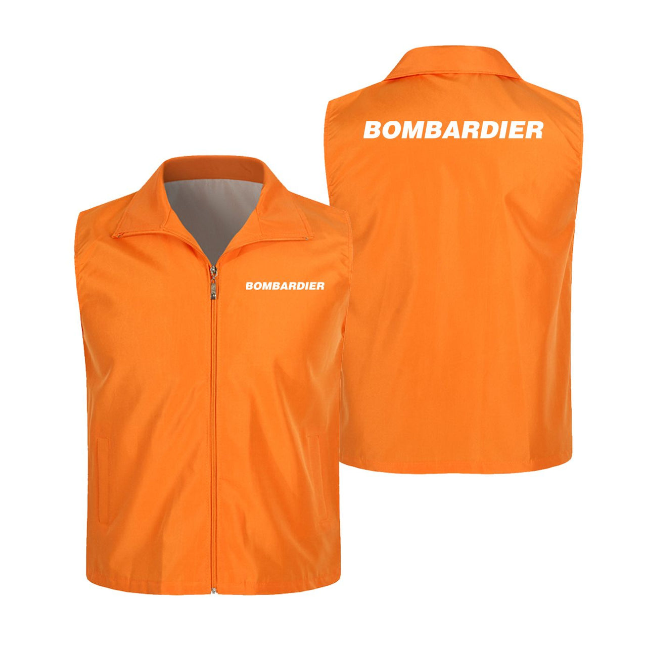 Bombardier & Text Designed Thin Style Vests