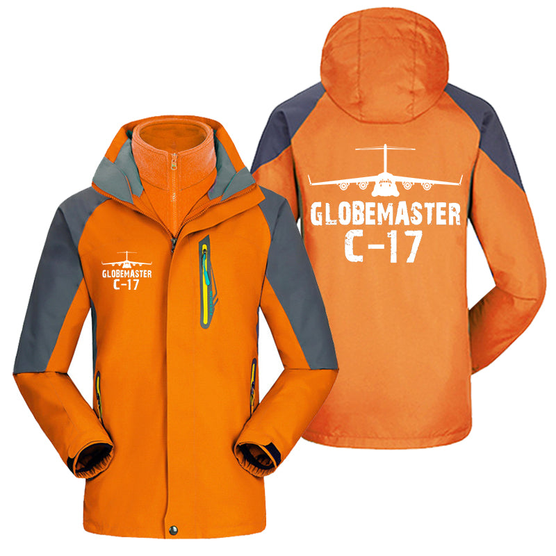 GlobeMaster C-17 & Plane Designed Thick Skiing Jackets