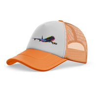 Thumbnail for Multicolor Airplane Designed Trucker Caps & Hats